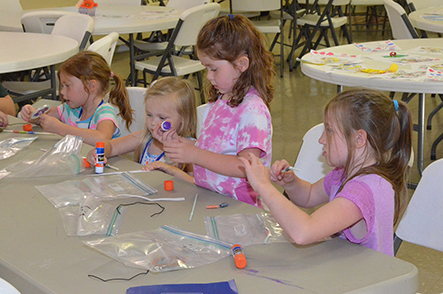 Children Working on Crafts