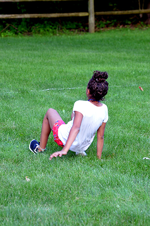 Child Walking Backwards on All Fours