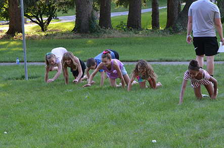 Children Searching for the Right Scented Cotton Ball