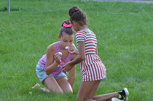 Children Searching for the Right Scented Cotton Ball