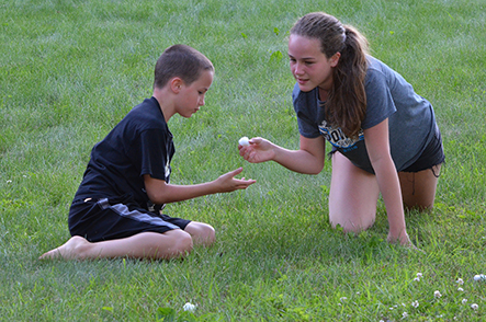 Children Searching for the Right Scented Cotton Ball