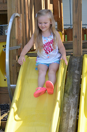 Child on Slide