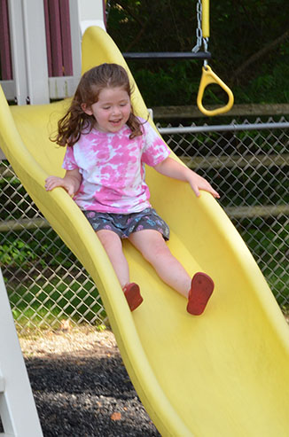 Child on Slide