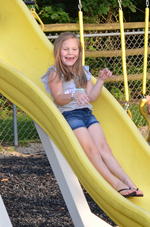 Child on Slide